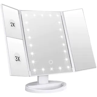 Intirilife Kosmetikspiegel mit LED Beleuchtung