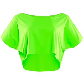 Winshape Damen Functional Light Cropped Dance-top Dt104 T-Shirt, Neon-grün, XXL EU