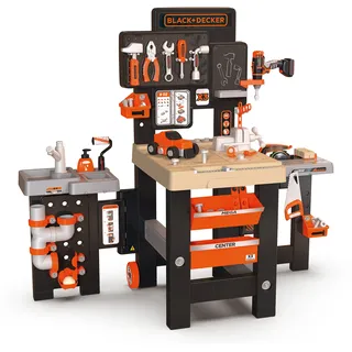 Smoby - Black+Decker Mega Werkbank Center mit 3 Spielbereichen