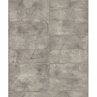 Rasch Textil Vliestapete Concrete 10 m x 0,53 m 520156 Grau/Braun
