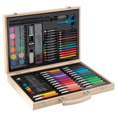 Grafix Colouring Case 86 pcs - FSC wood - 33x23cm