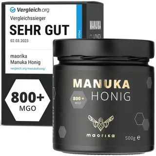 maorika Manuka Honig MGO 800+ 500 g