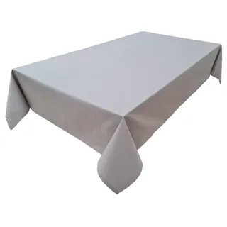 Hochwertige Tischdecke Tischwäsche aus 100% Baumwolle Kollektion Konzept, Farbe & Größe wählbar (Tischdecke - 150x220cm, Lichtgrau)
