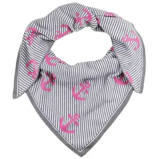 Zwilling Zwillingsherz Dreieckstuch »"Gestreifter Anker"« maritimes Tuch mit pinken Ankern