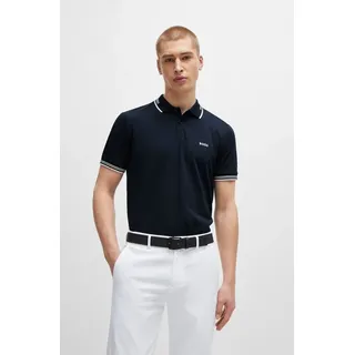 Boss für Herren. 50506193 Paul marineblaues Poloshirt (XL), Lässig, Baumwolle, Kurzarm