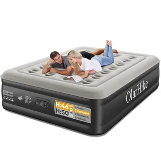 OlarHike Luftmatratze Selbstaufblasend, Luftbett 2 Personen, Gästebett Bett, Matratze 140x200, aufblasbare Luftmatratze für Camping, Zelt, Sofa und Heimgebrauch - 200 x 140 x 46 cm