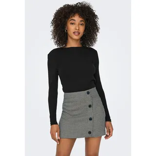 Only Langarmshirt »ONLRILEY O-NECK TOP JRS«, Gr. XS, Black, - 82092362-XS