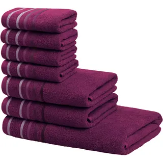 OTTO home Niki Handtuchset 5-tlg. rot