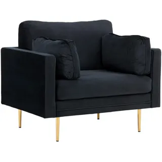 venture home Sessel Boom ca. 110x84x86 cm Schwarz,