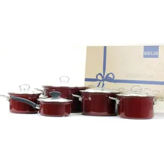 Belis Eco-Keramik-Emaille-Kochgeschirr-Set, 5 Teile