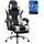 Gaming Stuhl Stoff Weiß/Schwarz
