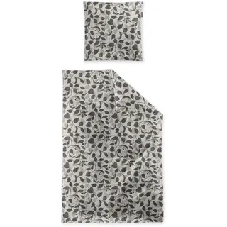 IRISETTE Koala-HK 8588 Blätter Grau 135 x 200 cm + 80 x 80 cm