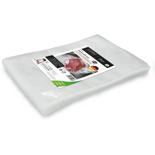 CASO Design CASO Siegelrandbeutel 25 x 35 cm, 90 mμ, 100 Stück, ausschließlich für Kammervakuumierer, glatte Oberfläche, stabile Schweißnaht, BPA-Frei, Sous Vide, Made in Germany