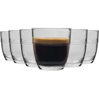 Duralex Gigogne Shot Glas Espresso Becher - 90ml Trinkgläser - Pack Von 12