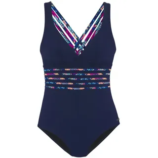 LASCANA »Exotic« mit modisch überkreuzten Trägern, blau