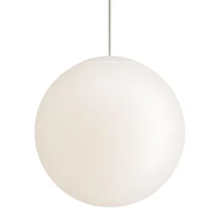 Sferis Pendelleuchte Kugel aus satiniertem Opalglas, transparentem Polycarbonatrahmen, Durchmesser 40 cm, Gesamthöhe 325 cm, 230 V - Transparent