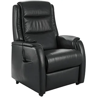 Valdera Fernsehsessel , Dunkelbraun , Leder , Echtleder , Semi-Anilinleder , 72x109x82 cm , Goldenes M , Lederauswahl, Relaxfunktion, Liegefunktion, Netzbetrieb, Aufstehhilfe , Wohnzimmer, Sessel, Fernsehsessel