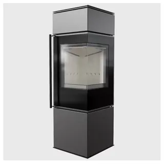 Kratki Kaminofen KRATKI REN/S Stahl Schwarz/Abdeckplatte Glas