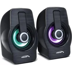 Audiocore stereo speakers, PC Lautsprecher, Schwarz