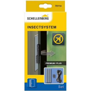 Schellenberg Adapter-Set für Fliegenschutz Tür Plus und Premium, ohne bohren, inkl. zusätzlicher Bürstendichtung