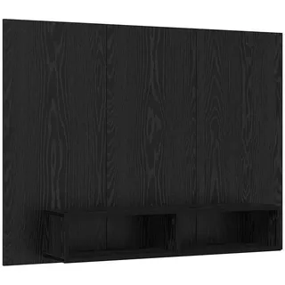 vidaXL Wand TV Schrank Schwarz Eichen-Optik 120 x 23,5 x 90 cm