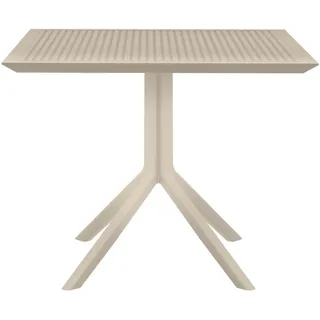 CLP Sky Gartentisch 80 x 80 x 0 cm Beige