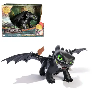 Spin Master Interaktive Drachenfigur Ohnezahn, schwarz/mehrfarbig, 33cm, 25cm, 20cm