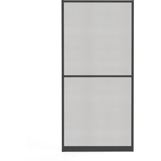 hecht International Insektenschutz-Tür Alu-Türbausatz 100 x 210 cm Grau
