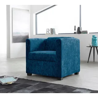Home Affaire Cocktailsessel Mikrofaser 72 x 68 x 75 cm Blau