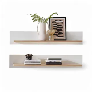 Innostyle Memphis 2er Set Wandboard 100 x 15 x 23 cm Weiß