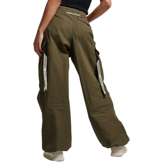 Superdry Vintage Baggy Parachute Cargohose - Olive Night - M-L