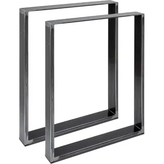 Tischgestells 50x100 cm Tischuntergestell Tischkufe fur Barhocker (industrial) - Schwarz, Grau, Gold, Weiß