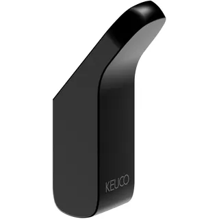 KEUCO AVENO Handtuchhaken, verdeckte Befestigung, 14614370000, Farbe: Schwarz Matt