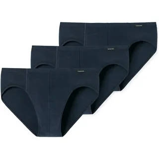 SCHIESSER Slip unifarben blau L 3er Pack