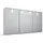 Schwebetürenschrank OTELI 368 x 214 x 68 cm Grau