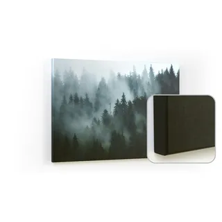 ALLboards Magnettafel CANVASboards Wald im Nebel 90,0 x 60,0 cm