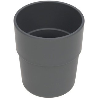 LÄSSIG Kinder Becher Trinkbecher Tasse Kindergeschirr ohne Melamin, BPA-frei, für Spülmaschine und Mikrowelle/Mug Uni anthracite