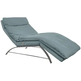 Chilliano Relaxliege , Blau , Leder , Echtleder , Longlife-Leder, Vintage-Leder , 95x91x170 cm , Typenauswahl, Fußauswahl, Lederauswahl, Stoffauswahl, Relaxfunktion, Liegefunktion, Rücken echt , Wohnzimmer, Sofas & Couches, Relaxliegen