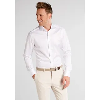 Eterna Herren, Hemd weiß Slim Fit Businesshemd in Premiumqualität, Weiss, 38