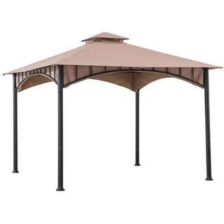 Xxxl Pavillon , Metall , 340x304x340 cm , wetterfest , Gartenmöbel, Loungemöbel