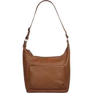 Shopper BRUNO BANANI, Damen, Gr. B/H/T: 38cm x 29cm x 11cm onesize, braun, Leder, leicht glänzend, unifarben, Taschen Shopper, echt Leder