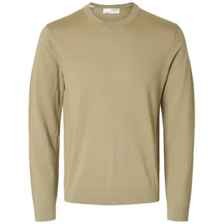 SELECTED HOMME Male Pullover mit Rundhalsausschnitt 100% Merinowoll