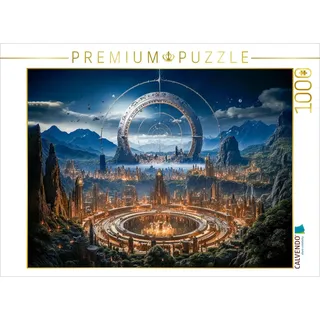 CALVENDO Puzzle Städte, die auf fernen Planeten gedeihen | 1000 Teile Lege-Größe 64 x 48 cm Foto-Puzzle für glückliche Stunden