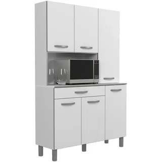 Parisot Buffet Season 22 mit viel Stauraum 120 x 185 x 40 cm Weiß