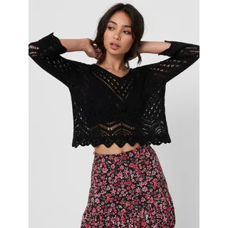 Jdy JDYNEW SUN 3/4 Cropped Pullover Schwarz M