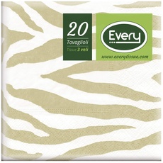 Every E243-260 Tissue Serviette, Papier, Sand, 24x24 cm, 20