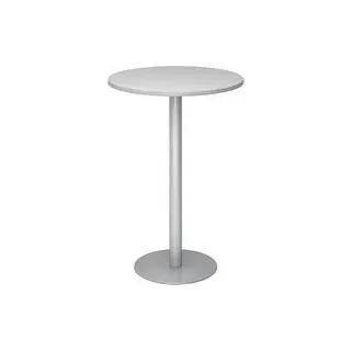 HAMMERBACHER Stehtisch rund Spanplatte lichtgrau 80,0 x 80,0 x 111,6 cm, 1 St.