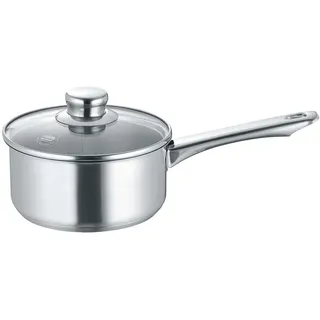 Stieltopf 16 cm inkl. Glasdeckel, Edelstahl, poliert - New Roma