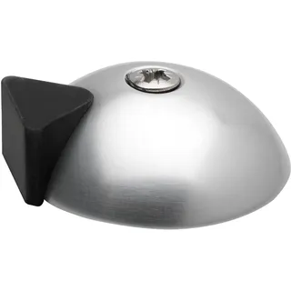 KWS Bodentürpuffer - Bodenpl. ø 60 mm, Anschlagh. 17 mm, silber eloxiert,