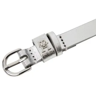 Tommy Hilfiger Damengürtel Leder silber 90